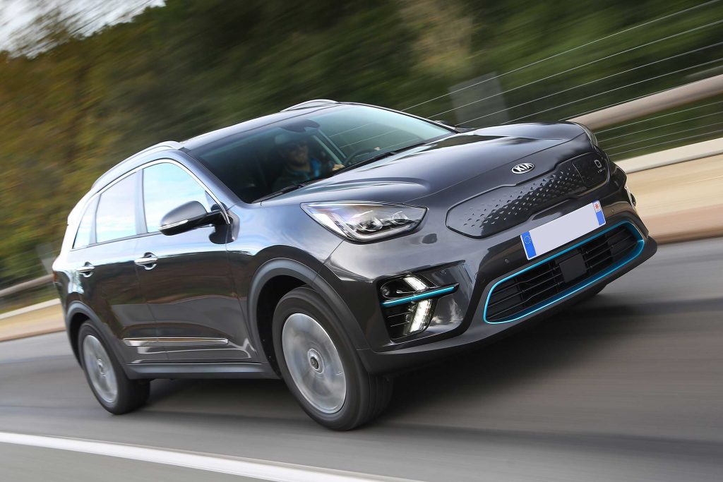 dark grey kia e-niro